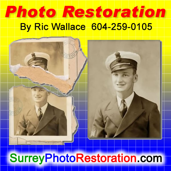 White Rock BC Photo Restoration  Ric Wallace can bring FADED or partially lost PHOTOS back to LIFE